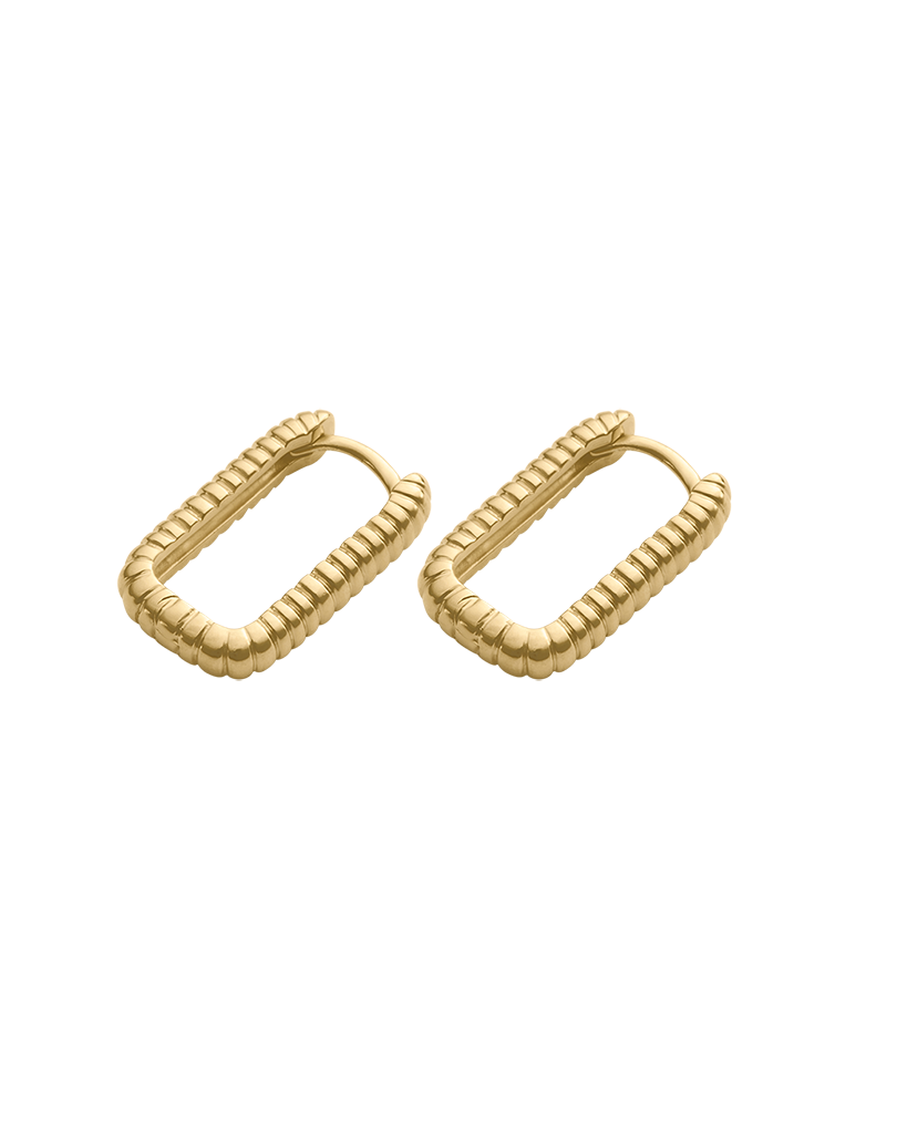 ELEMENTAL HOOPS (18K GOLD PLATED) IMAGE 4