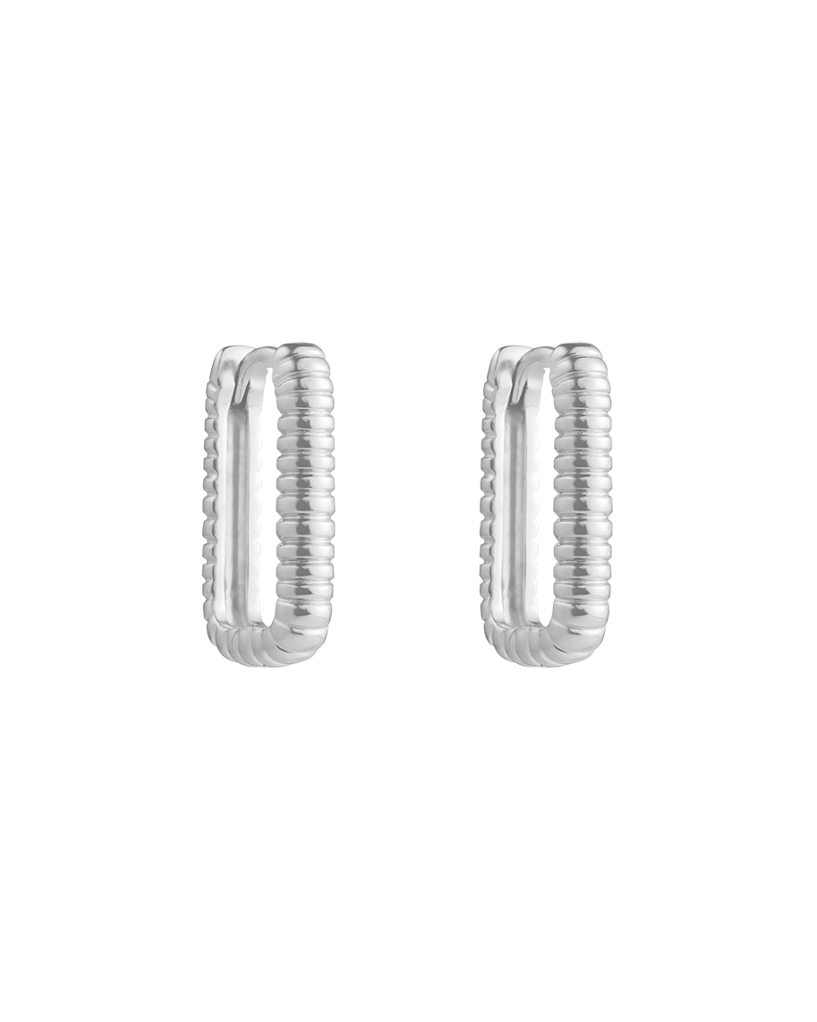 ELEMENTAL HOOPS (STERLING SILVER) IMAGE 1