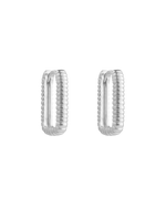 ELEMENTAL HOOPS (STERLING SILVER) IMAGE 1