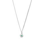 BIRTHSTONE NECKLACE (STERLING SILVER) IMAGE 1
