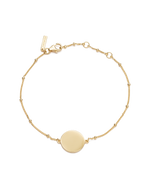 ENGRAVABLE DISC BRACELET (18K GOLD VERMEIL) IMAGE 1