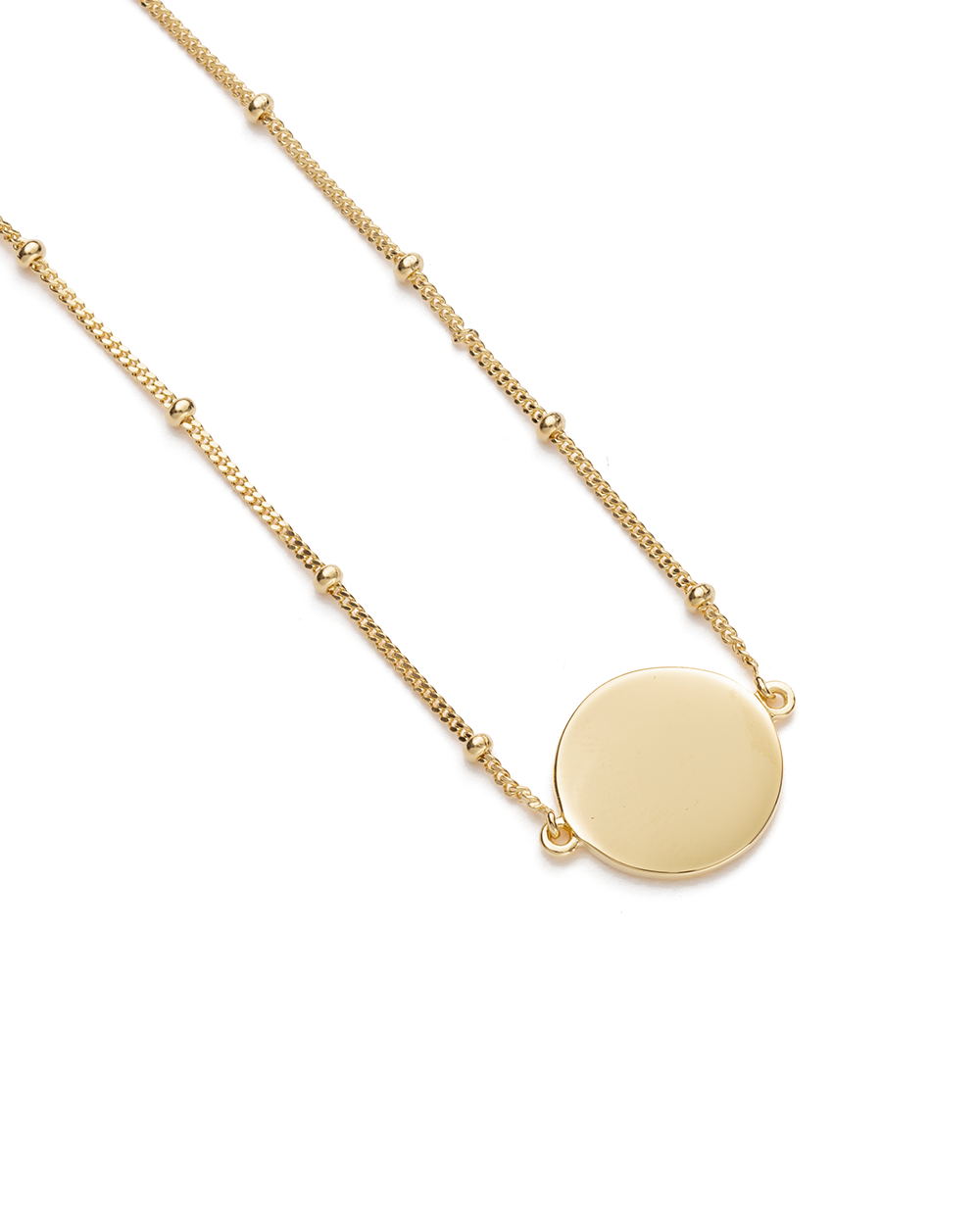 ENGRAVABLE DISC BRACELET (18K GOLD VERMEIL) IMAGE 4