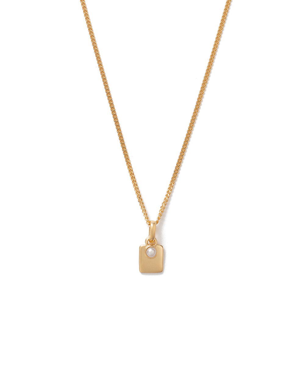 ENGRAVABLE BIRTHSTONE NECKLACE (18K GOLD VERMEIL) IMAGE 11
