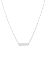 ENGRAVABLE PETITE BAR NECKLACE (STERLING SILVER)