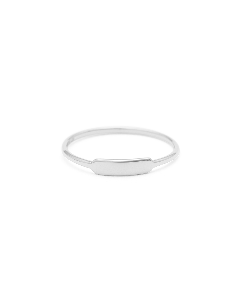 ENGRAVABLE PETITE BAR RING (STERLING SILVER) IMAGE 1