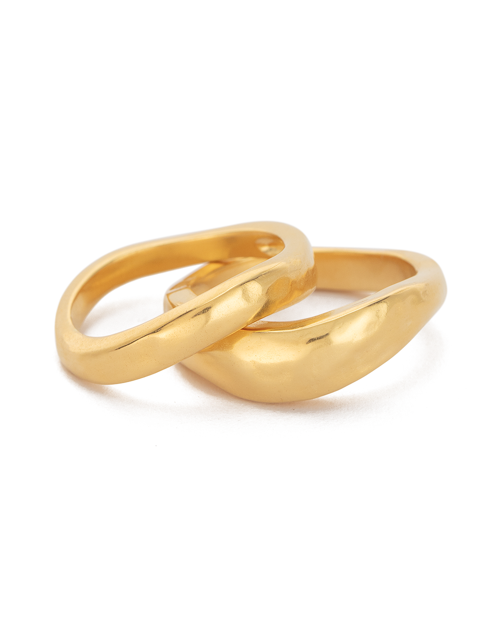ESSENCE STACKING RING SET (18K GOLD PLATED) IMAGE 1