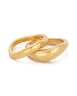 ESSENCE STACKING RING SET (18K GOLD PLATED) IMAGE 1