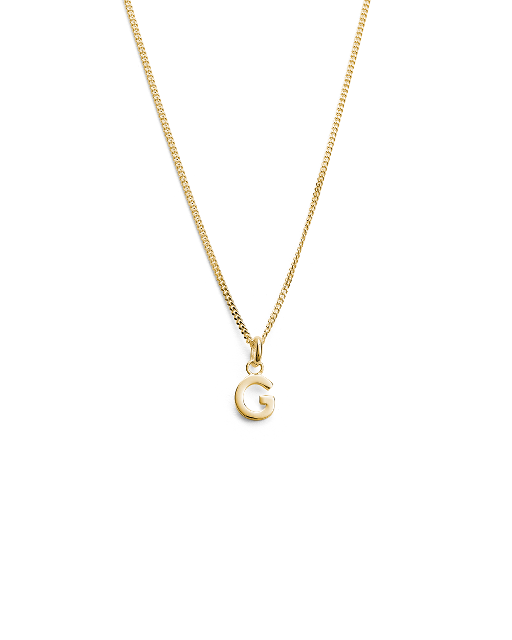 OUTLINE INITIAL NECKLACE A-Z (18K GOLD VERMEIL) IMAGE 12