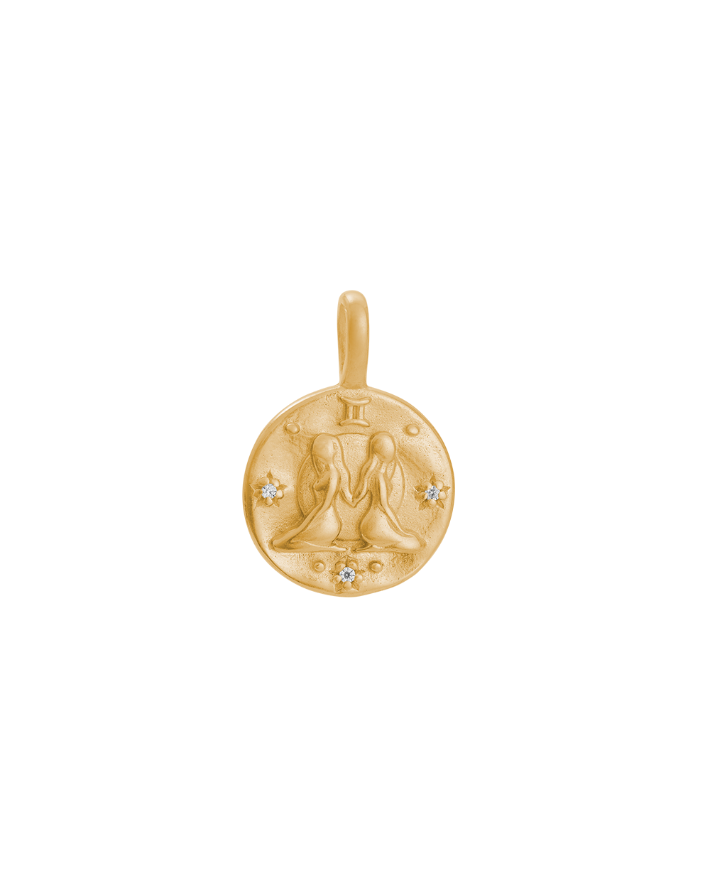 GEMINI PETITE ZODIAC (18K GOLD VERMEIL) IMAGE 1
