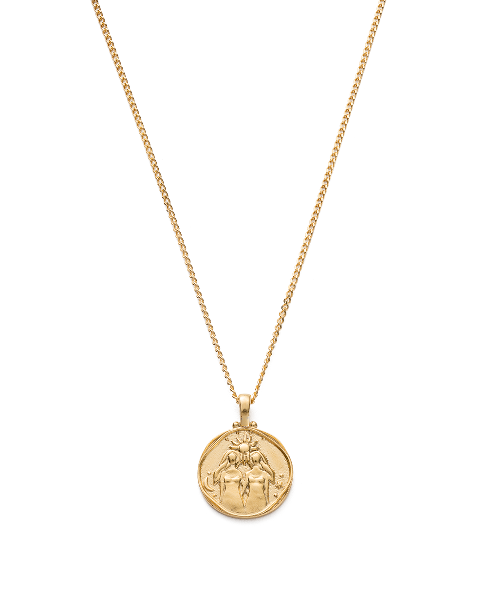 GEMINI ZODIAC NECKLACE (18K GOLD VERMEIL) IMAGE 1