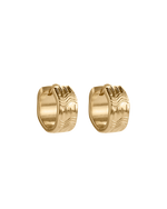 GLISTEN HOOPS (18K GOLD PLATED) IMAGE 1