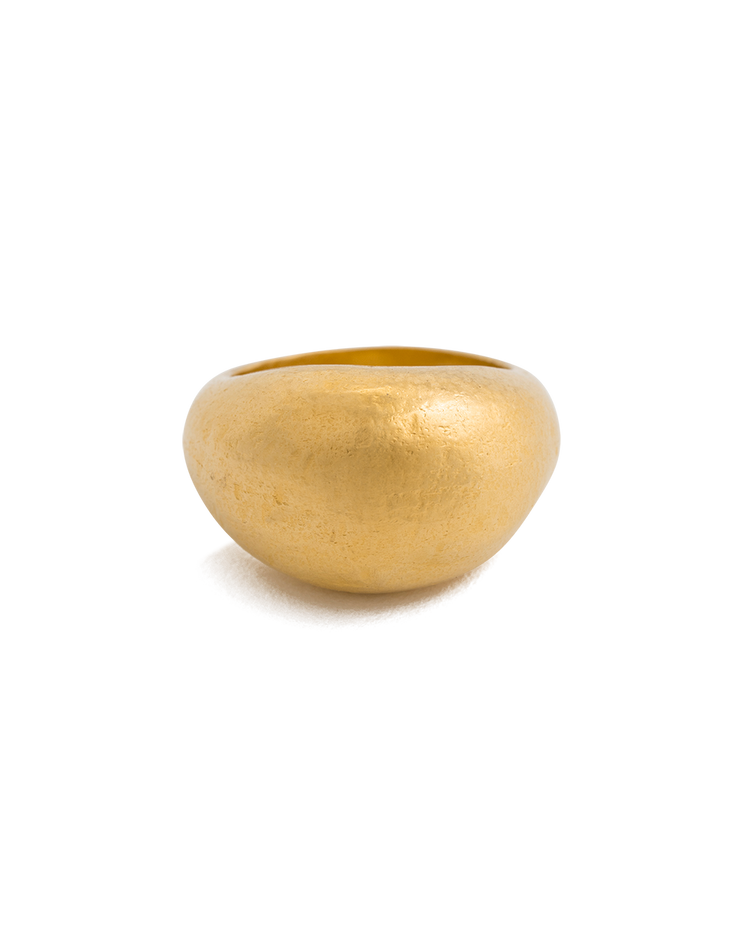 GOLDEN LIGHT DOME RING (18K GOLD VERMEIL) IMAGE 1