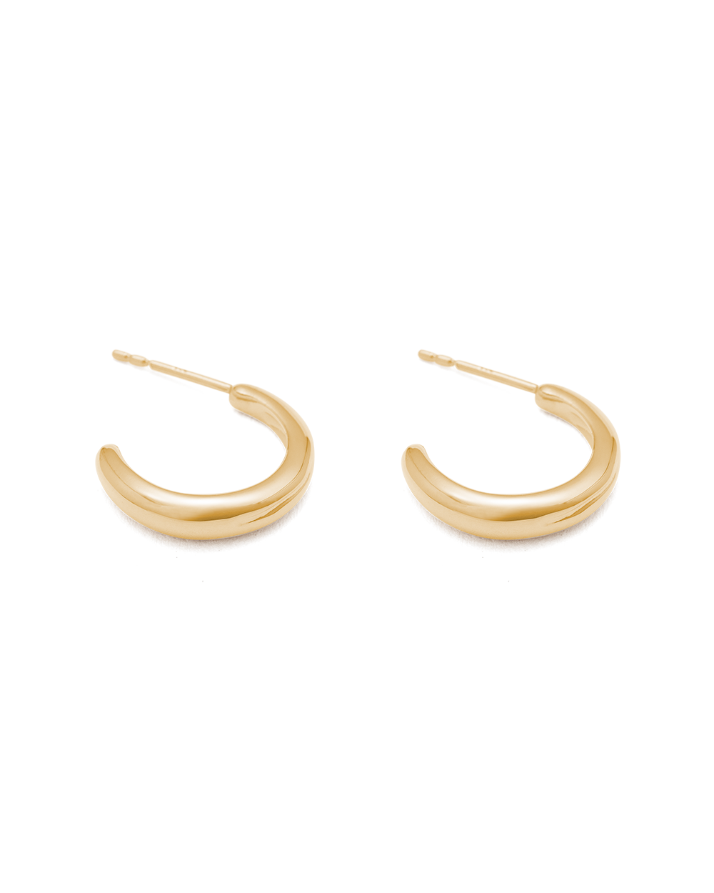 GRACE INFINITY HOOPS (18K GOLD PLATED) IMAGE 6