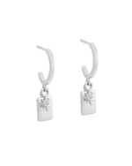 GUIDING STAR HOOPS (STERLING SILVER) IMAGE 1