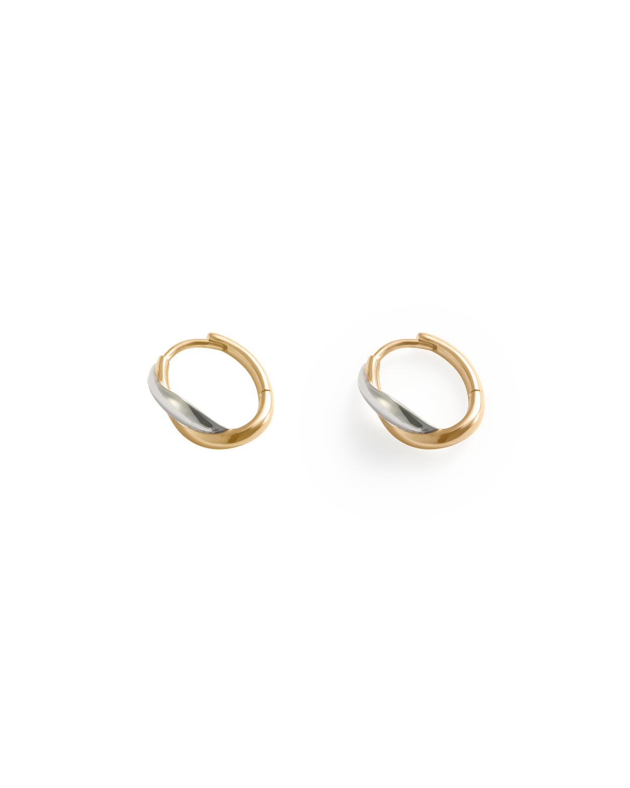 HALCYON HOOPS (MIXED METAL) IMAGE 4