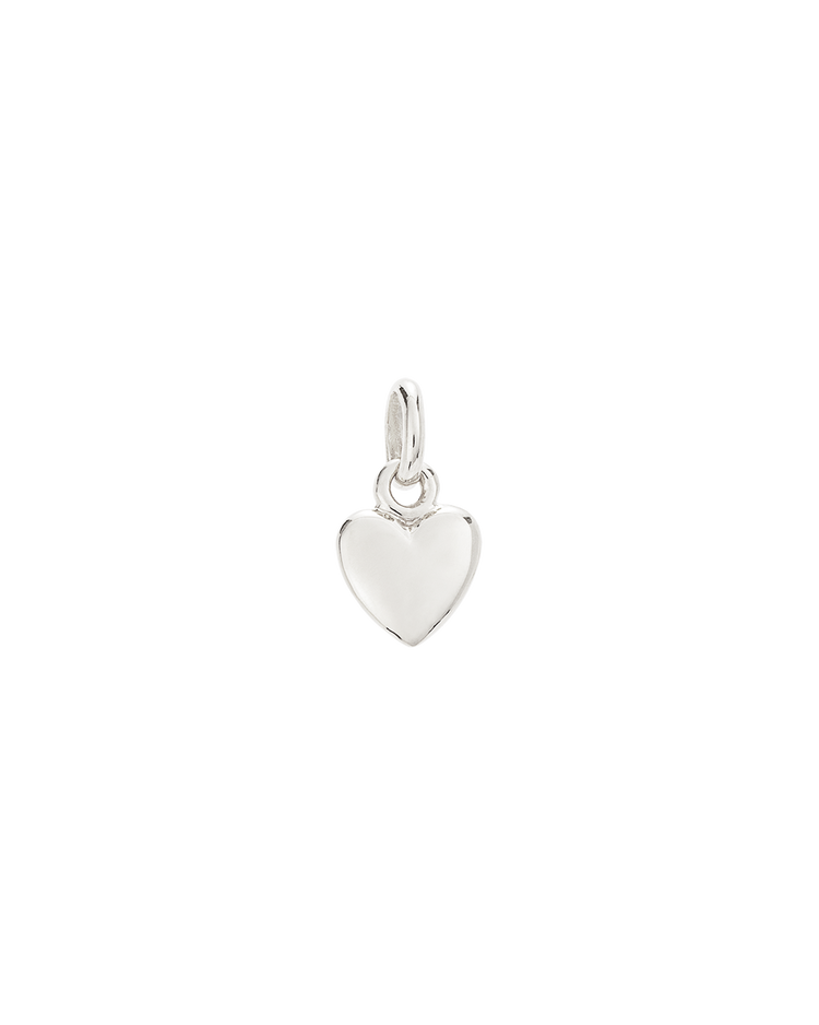 HEART CHARM (STERLING SILVER) IMAGE 1