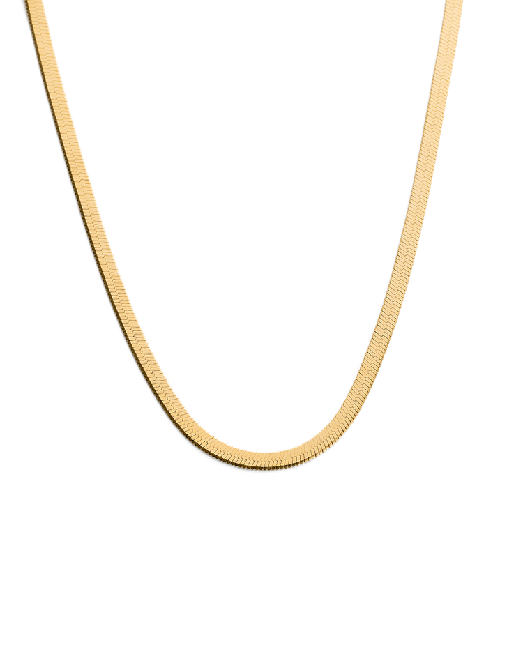 HERRINGBONE CHAIN (18K GOLD VERMEIL) IMAGE 1