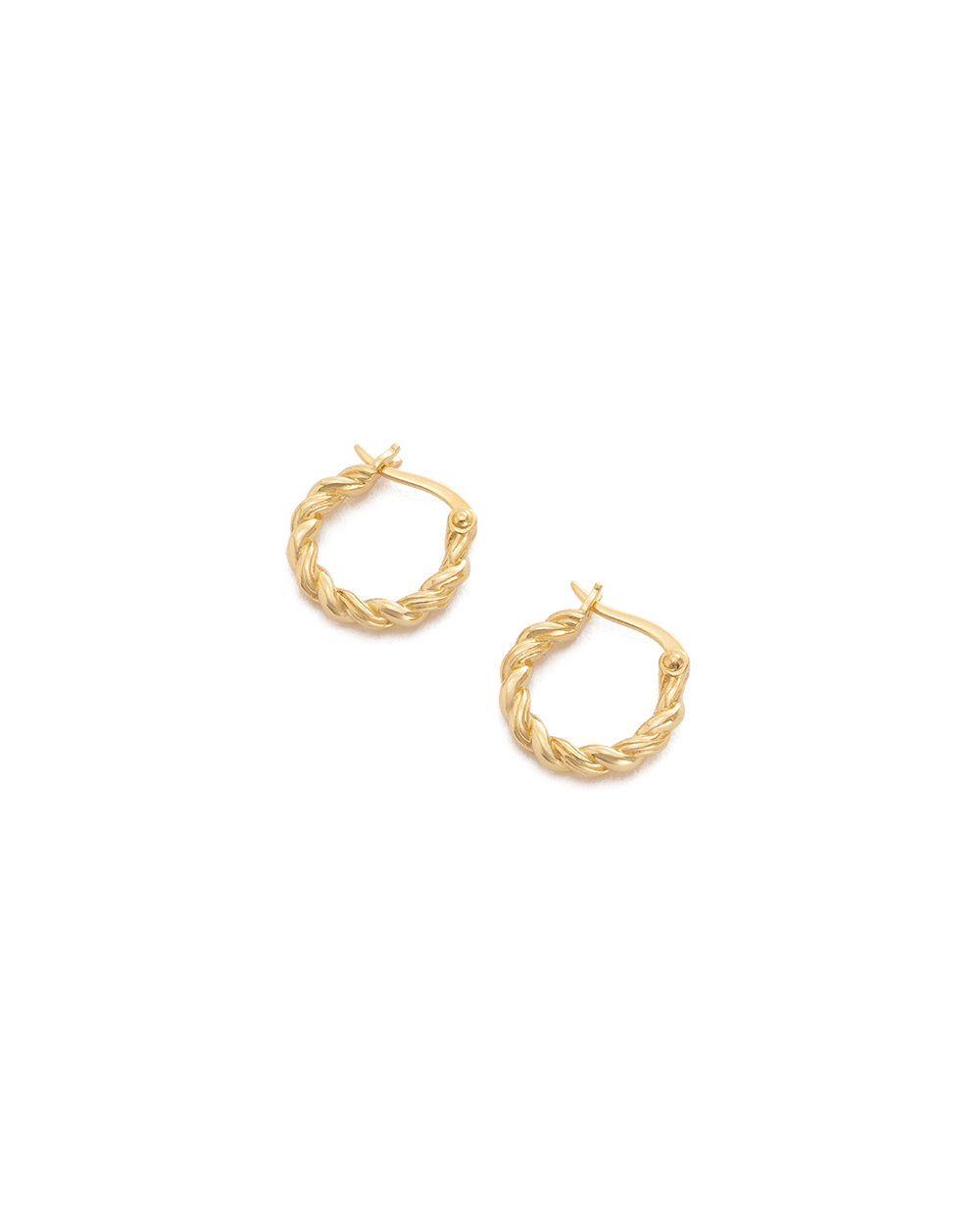 HORIZON HOOPS SMALL (18K GOLD PLATED) IMAGE 4