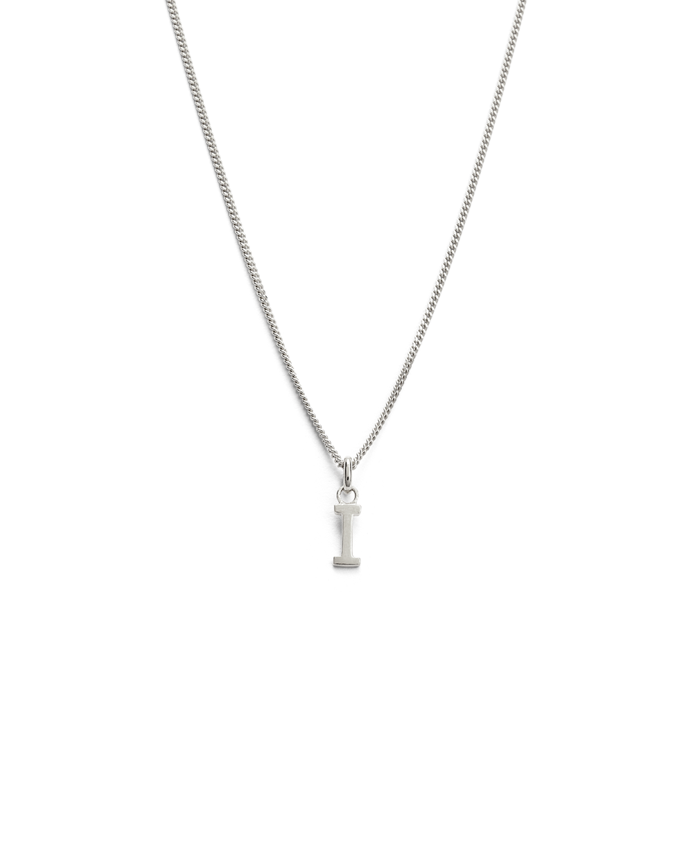 OUTLINE INITIAL NECKLACE A-Z (STERLING SILVER) IMAGE 14