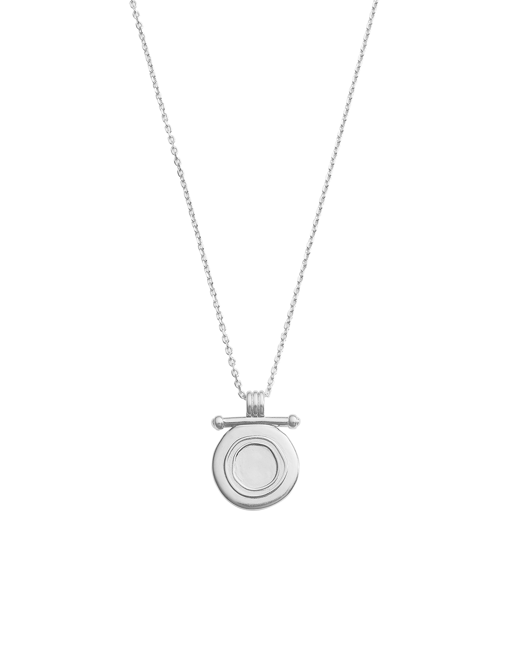 INDIGO COIN NECKLACE (STERLING SILVER) IMAGE 1