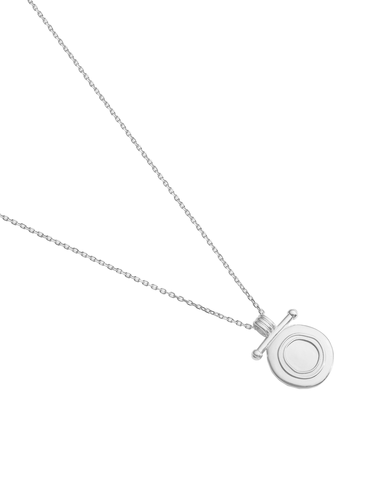 INDIGO COIN NECKLACE (STERLING SILVER)