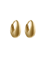 INDIGO HOOPS SMALL (18K GOLD PLATED) IMAGE 1