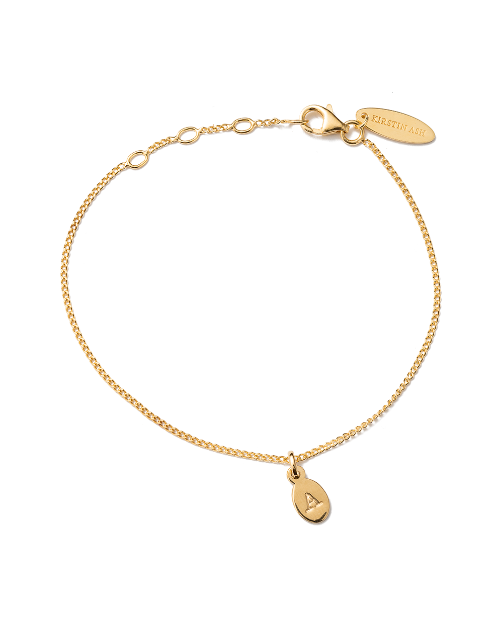 INITIAL BRACELET A-Z (18K GOLD VERMEIL) IMAGE 1