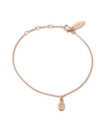 INITIAL BRACELET A-Z (18K ROSE GOLD VERMEIL) IMAGE 1