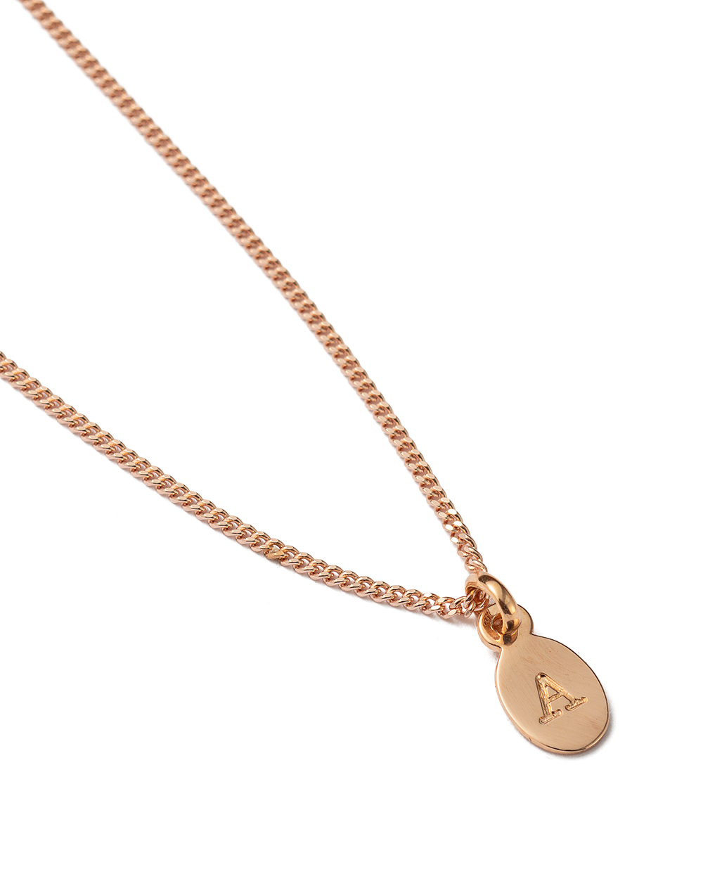 INITIAL BRACELET A-Z (18K ROSE GOLD VERMEIL) IMAGE 4