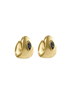 INK HOOPS (18K GOLD PLATED) IMAGE 1