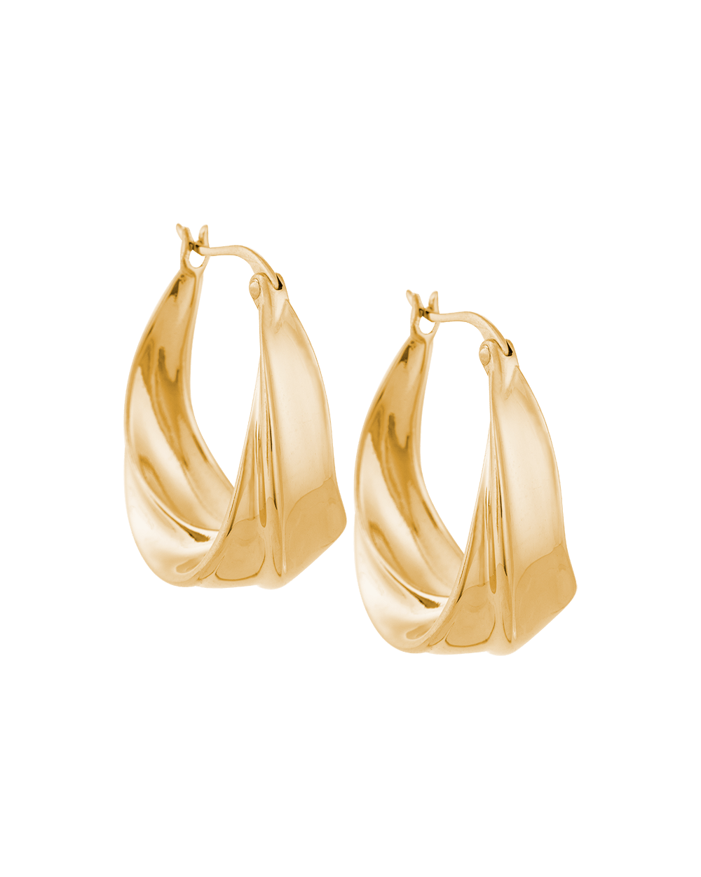 INTERTWINE HOOPS (18K GOLD PLATED) IMAGE 1