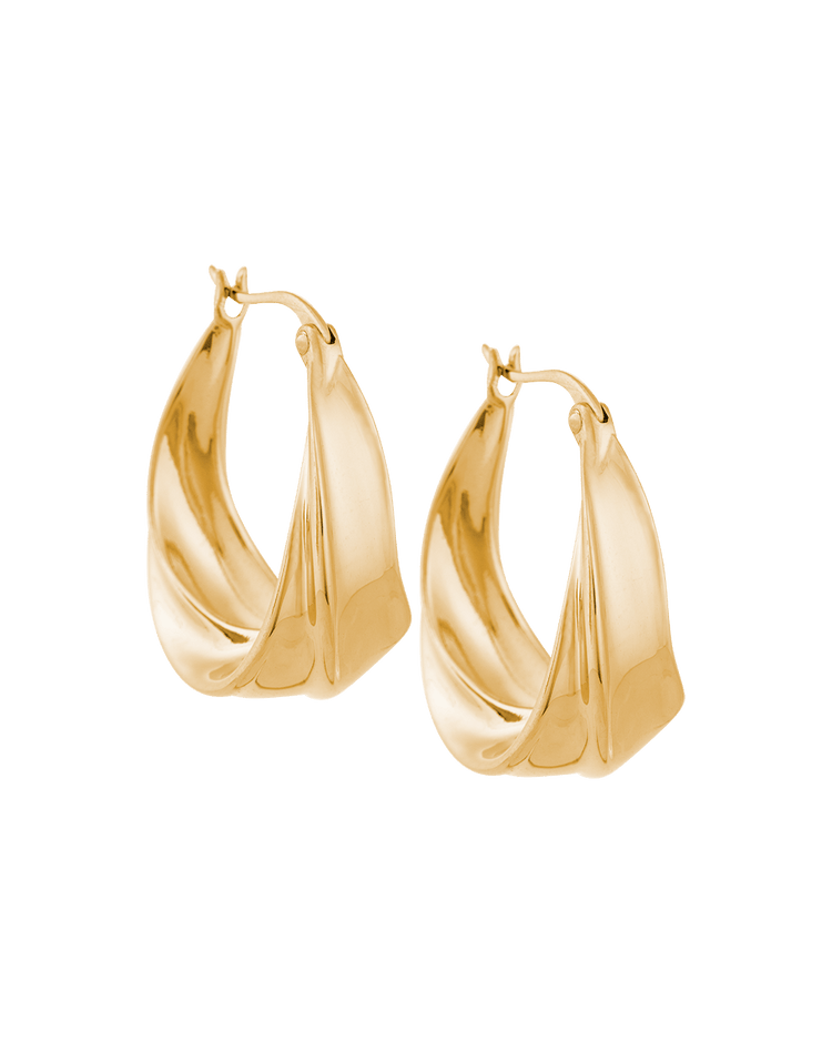 INTERTWINE HOOPS (18K GOLD PLATED) IMAGE 1