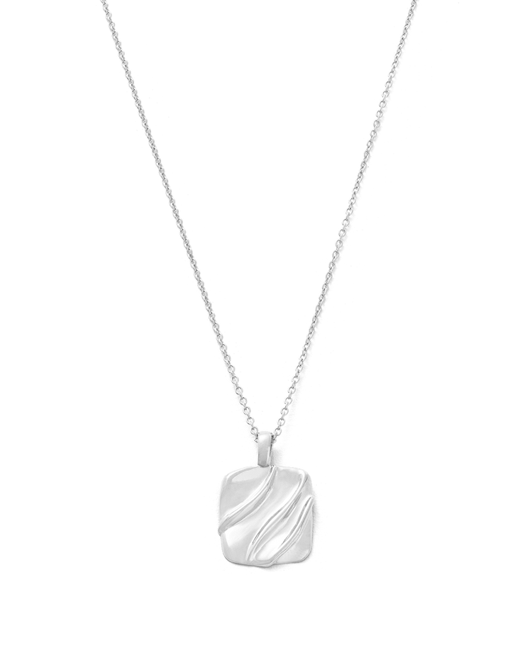 INTERTWINE SQUARE NECKLACE (STERLING SILVER) - IMAGE 1