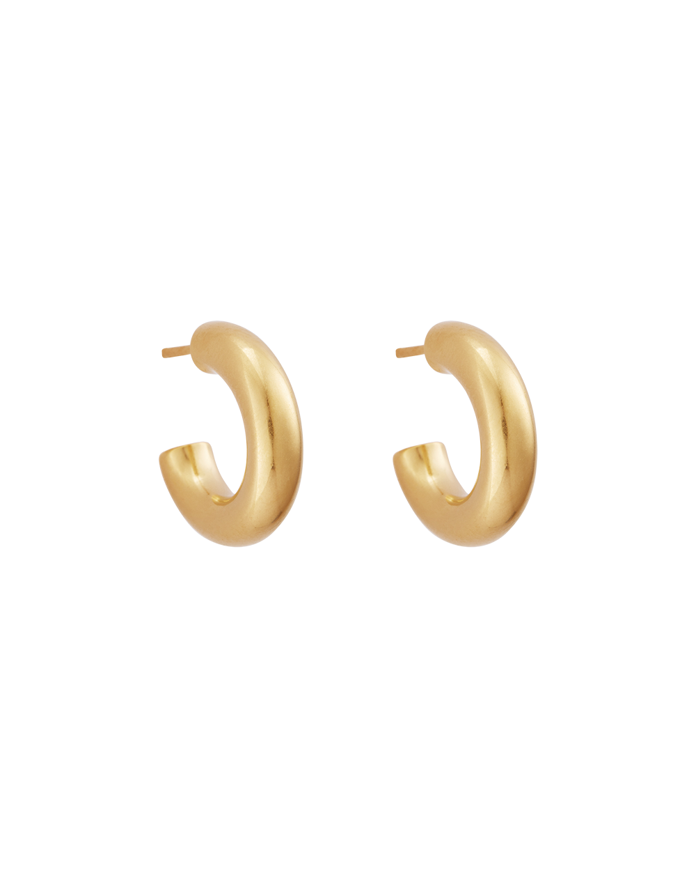 JARDIN HOOPS MEDIUM (18K GOLD PLATED) IMAGE 1