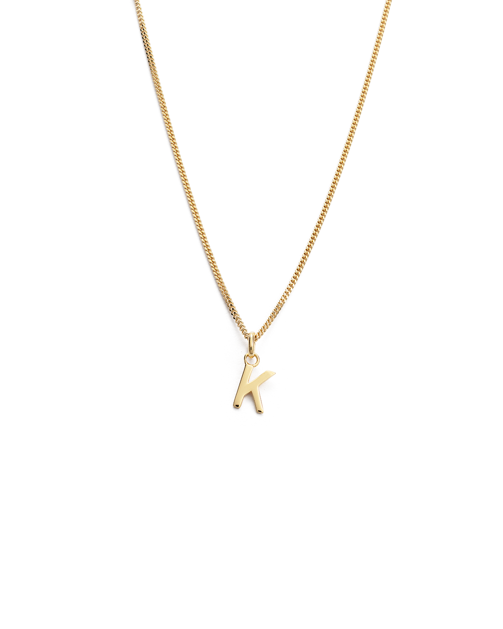 OUTLINE INITIAL NECKLACE A-Z (18K GOLD VERMEIL) IMAGE 16
