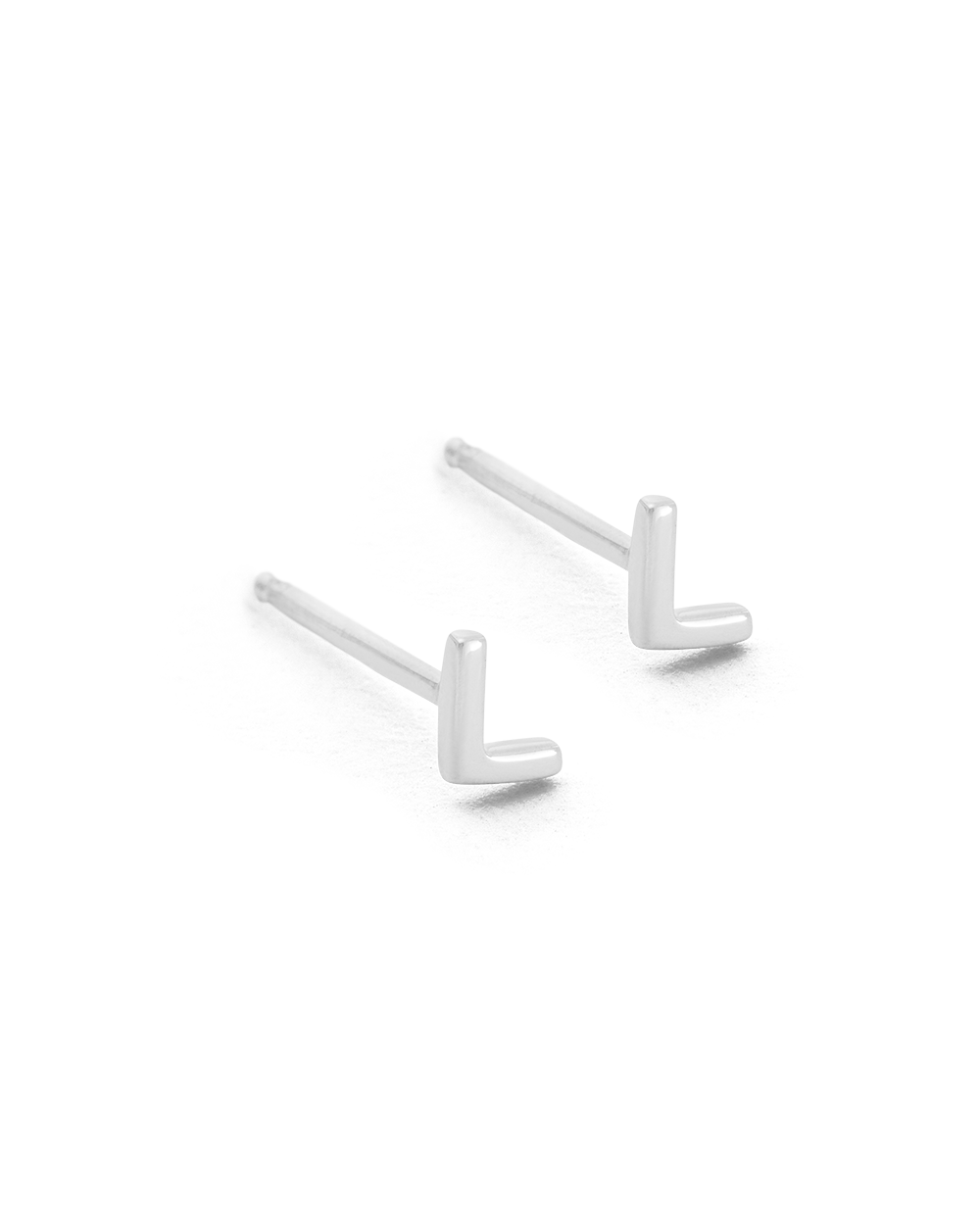 INITIAL EARRINGS (STERLING SILVER) IMAGE 16