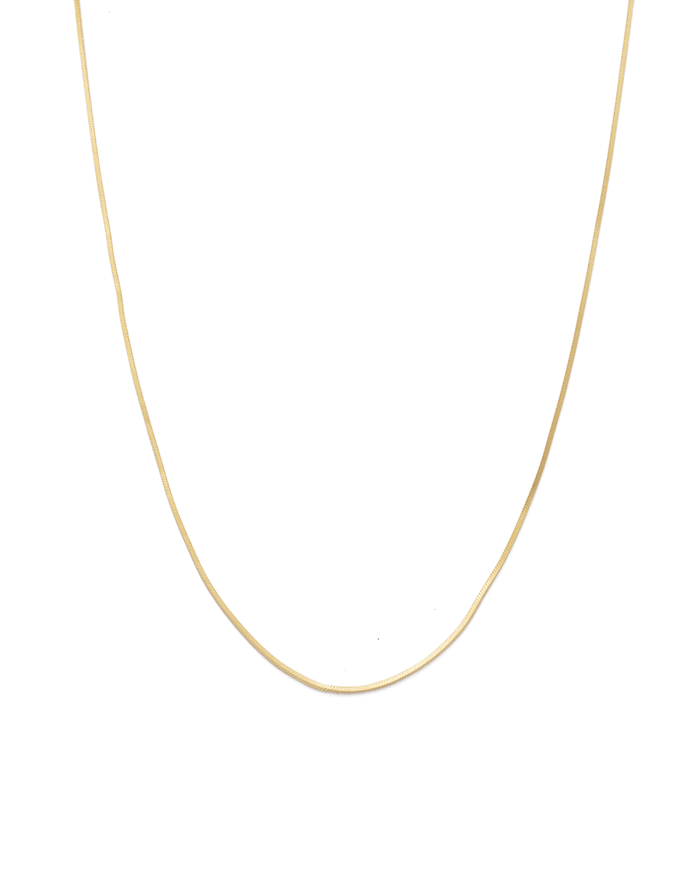 LAST LIGHT CHAIN NECKLACE (18K GOLD PLATED) - IMAGE 1