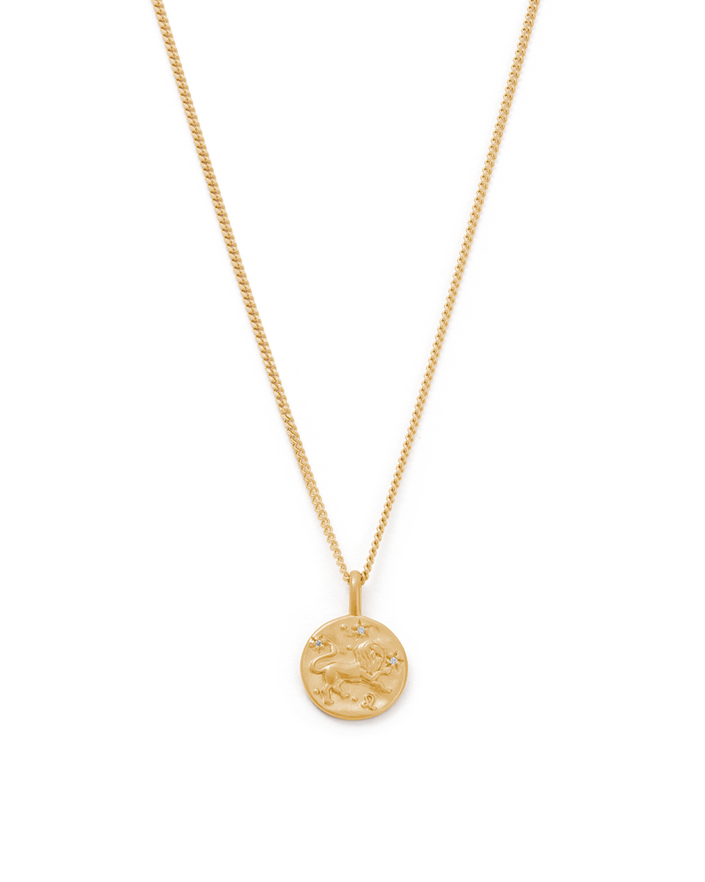 LEO PETITE ZODIAC NECKLACE (18K GOLD VERMEIL) IMAGE 1