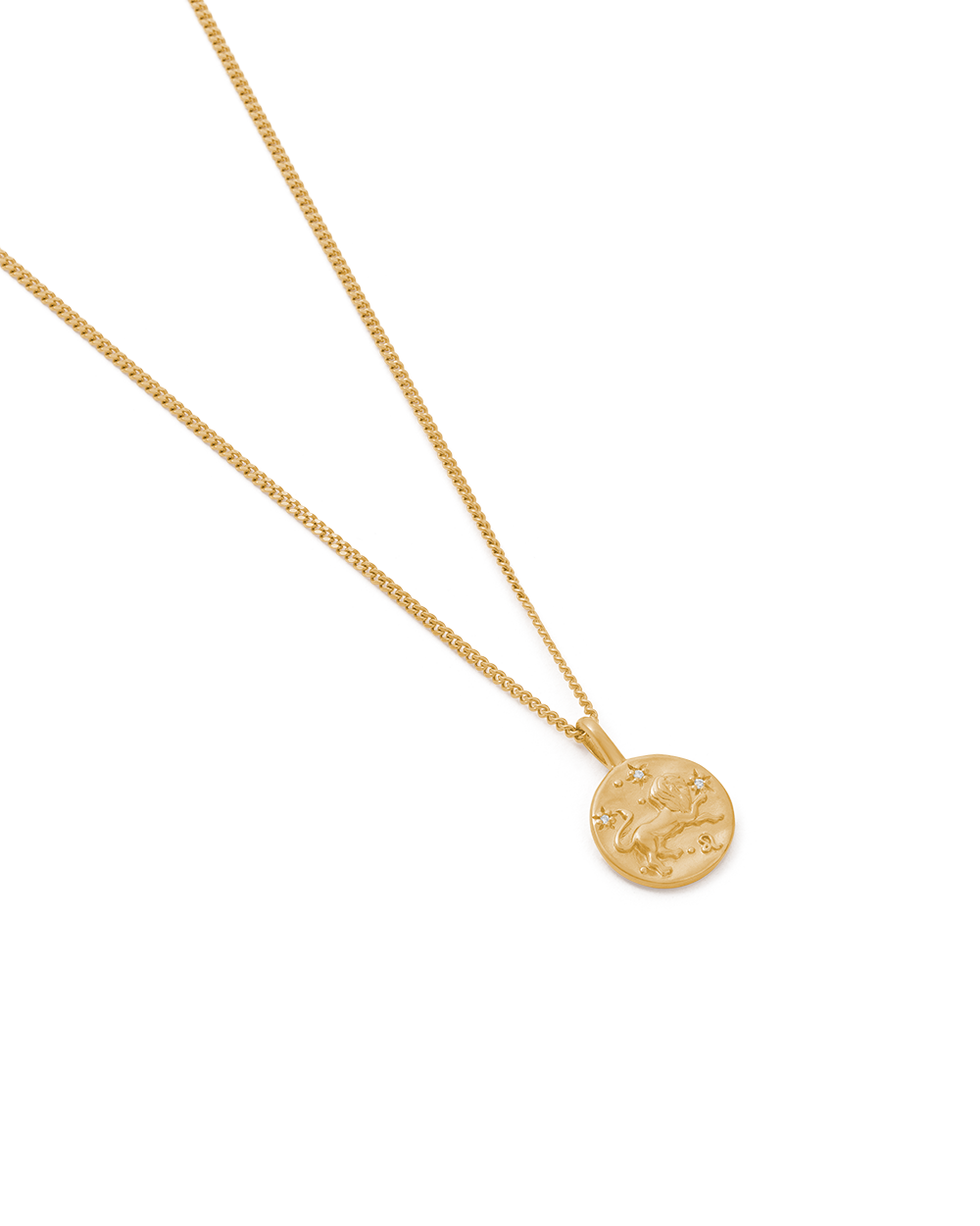 LEO PETITE ZODIAC NECKLACE (18K GOLD VERMEIL)