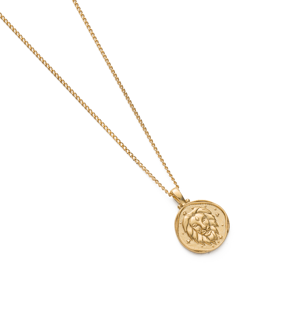 LEO ZODIAC NECKLACE (18K GOLD VERMEIL) IMAGE 4