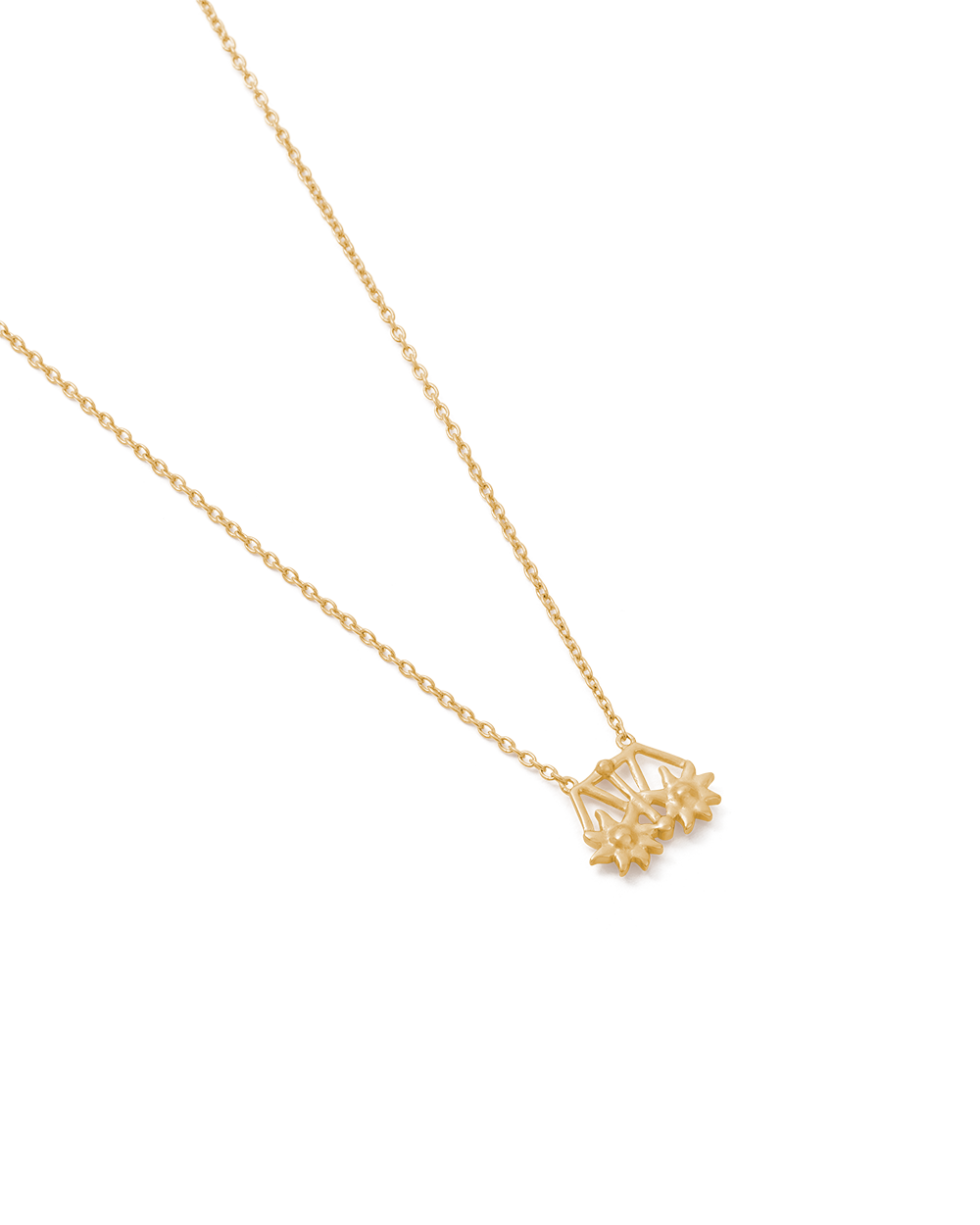 LIBRA STAR SIGN NECKLACE (18K GOLD VERMEIL) IMAGE 4