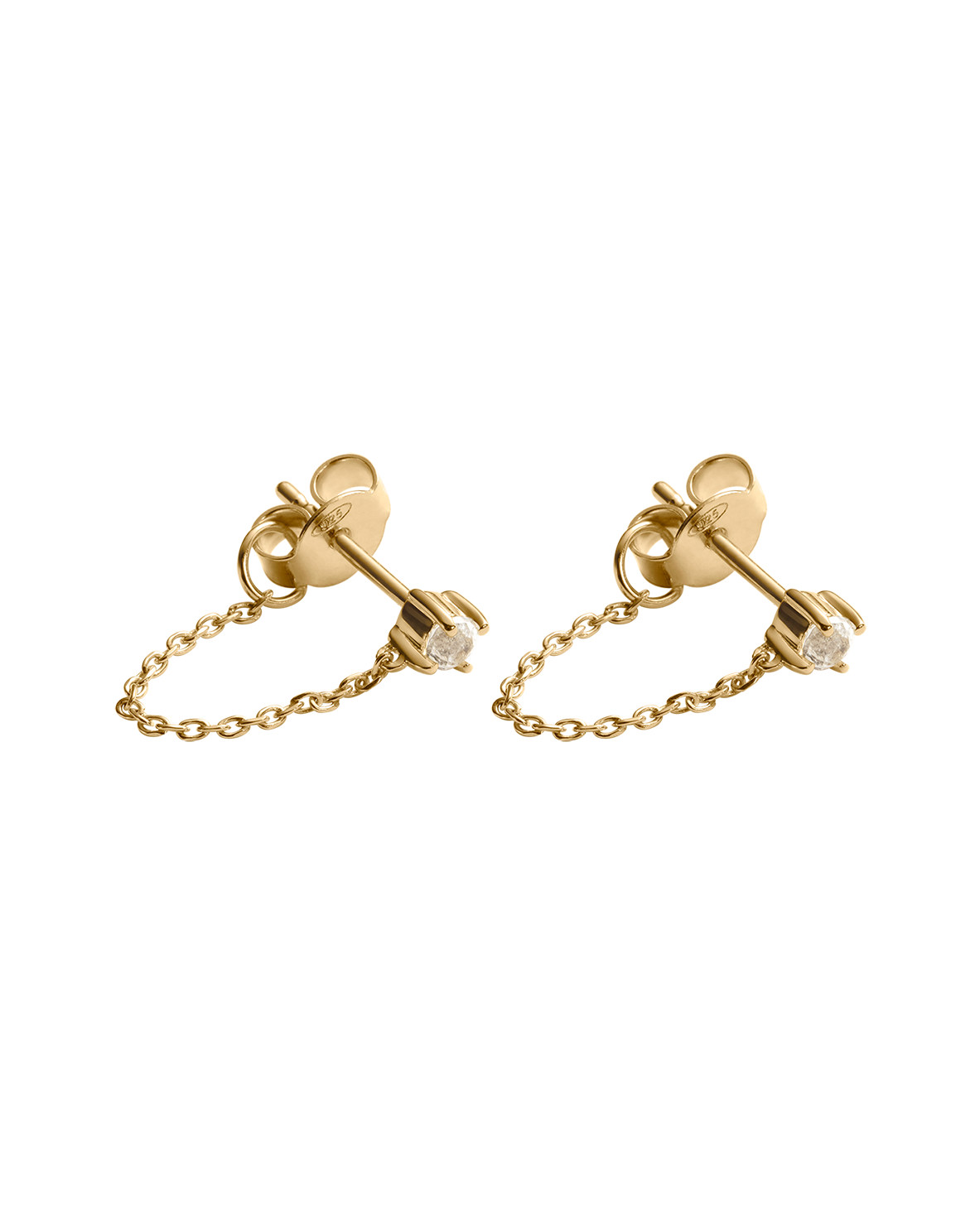 LUMEN CHAIN STUDS (18K GOLD PLATED)