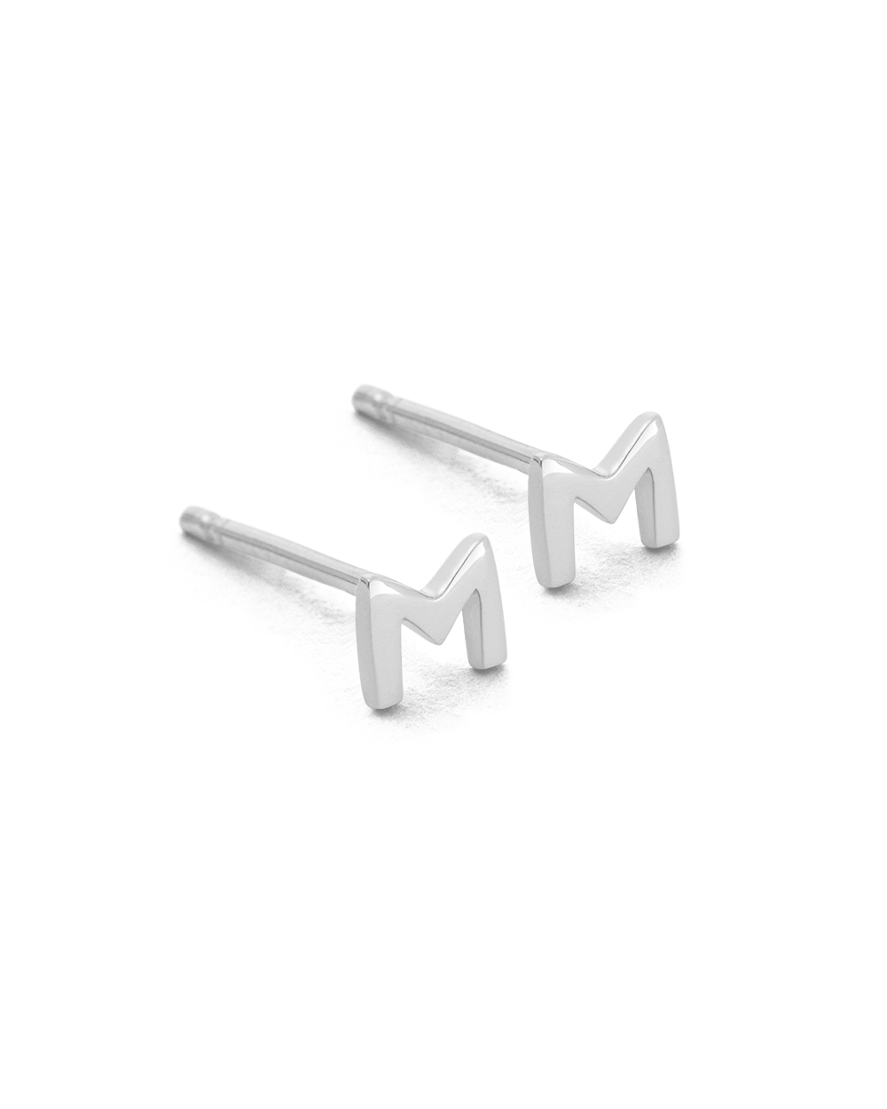 INITIAL EARRINGS (STERLING SILVER) IMAGE 17