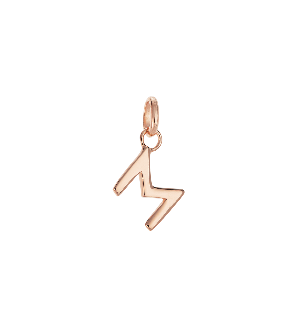 OUTLINE INITIAL A-Z (18K ROSE GOLD VERMEIL) IMAGE 15