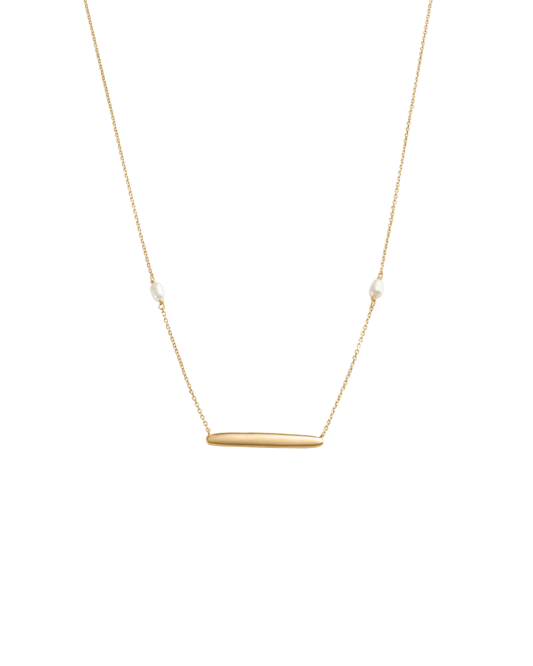 MARIS ENGRAVABLE NECKLACE (18K GOLD VERMEIL) IMAGE 1