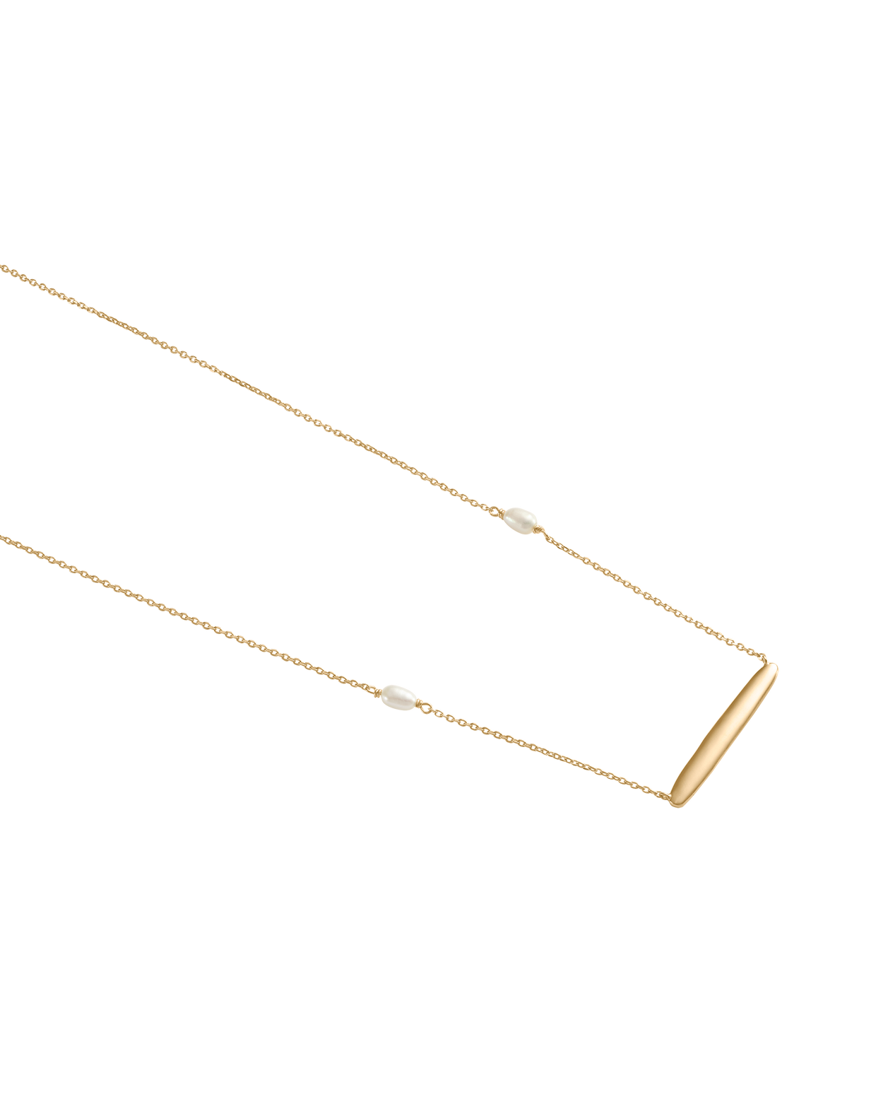 MARIS ENGRAVABLE NECKLACE (18K GOLD VERMEIL) IMAGE 4