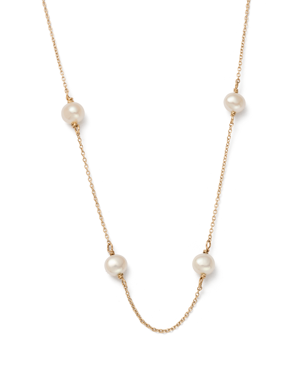 MOON TIDE PEARL NECKLACE (9K GOLD) IMAGE 1