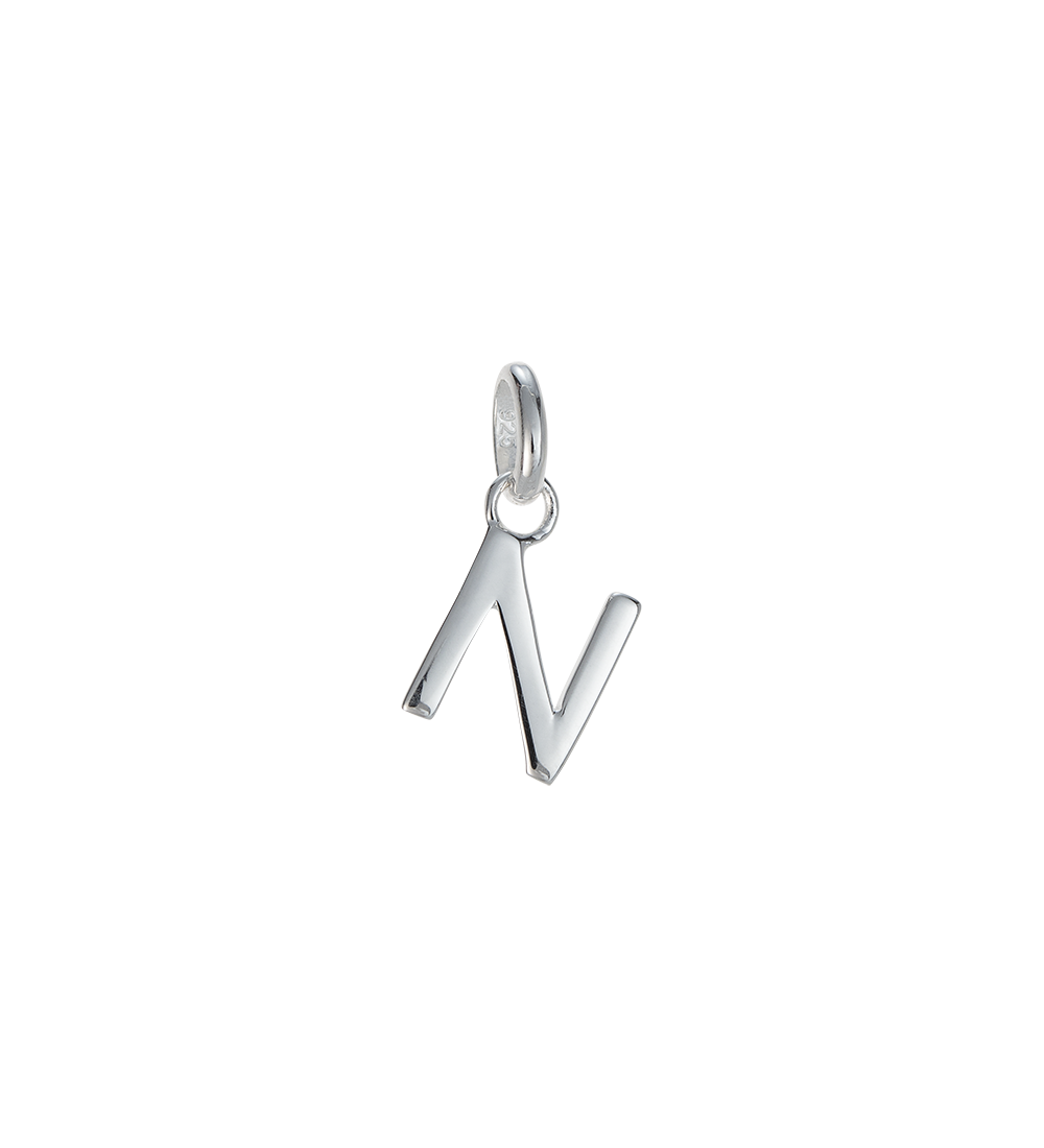 OUTLINE INITIAL A-Z (STERLING SILVER) IMAGE 19