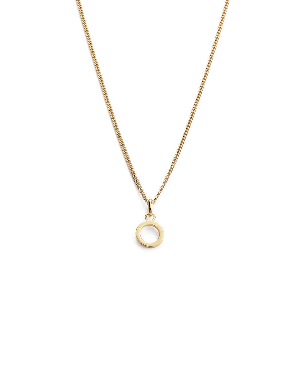 OUTLINE INITIAL NECKLACE A-Z (18K GOLD VERMEIL) IMAGE 20