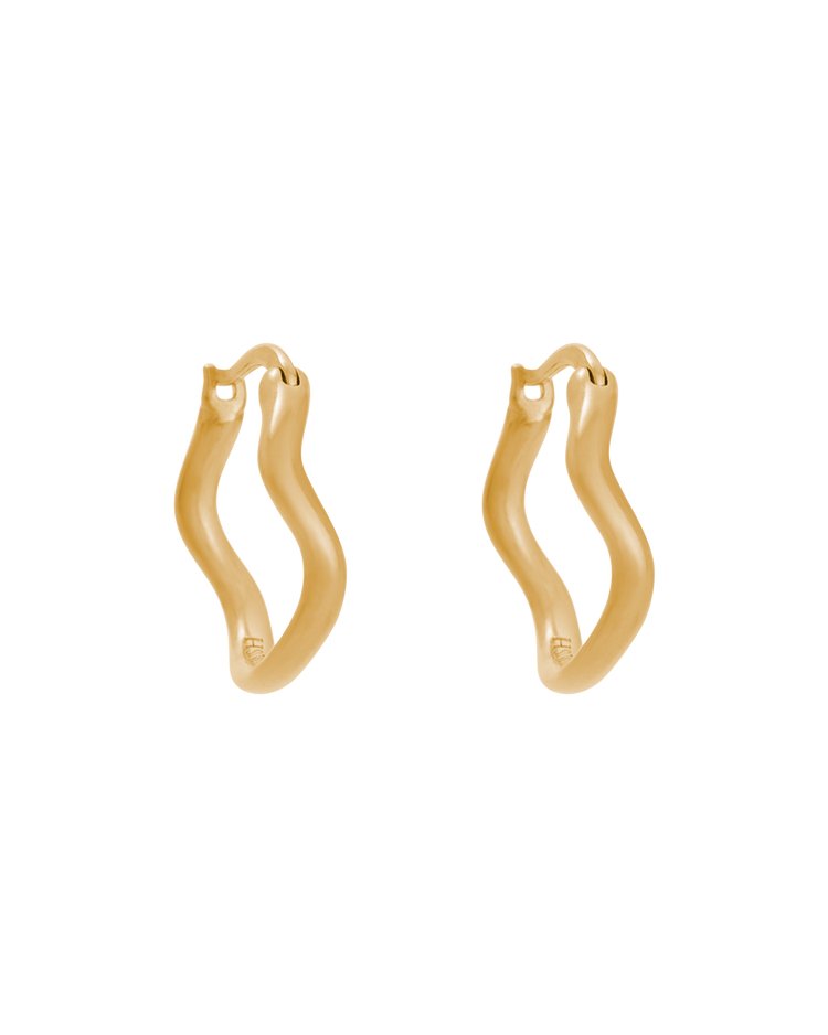 ONDA HOOPS (18K GOLD PLATED) IMAGE 1